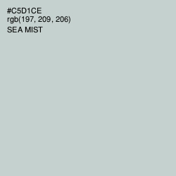#C5D1CE - Sea Mist Color Image